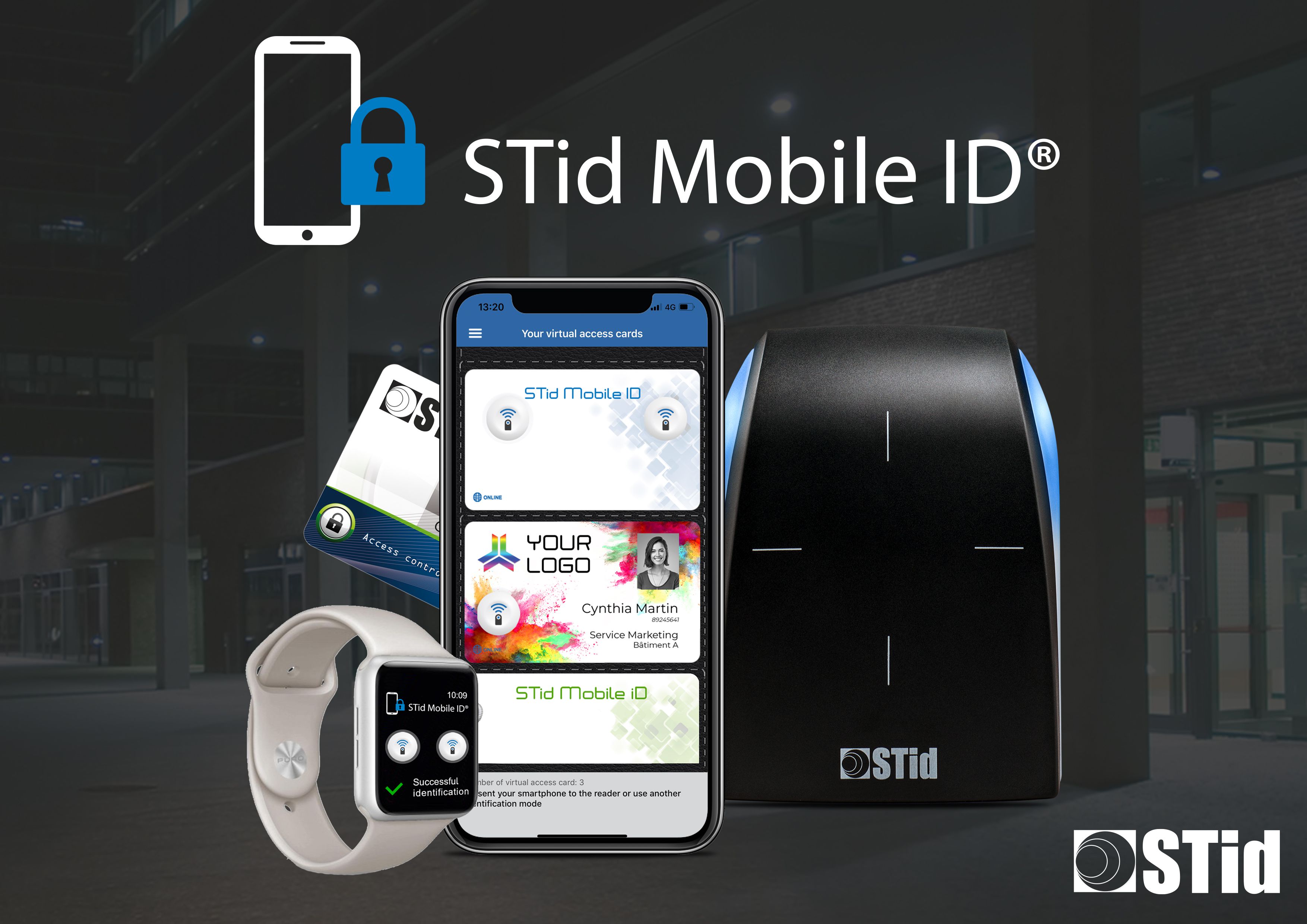 STid Mobile ID - sistēma lieliski pārvalda darbinieku fizisku piekļuvi, apmeklētāju uzņemšanu, piekļuvi autostāvvietai