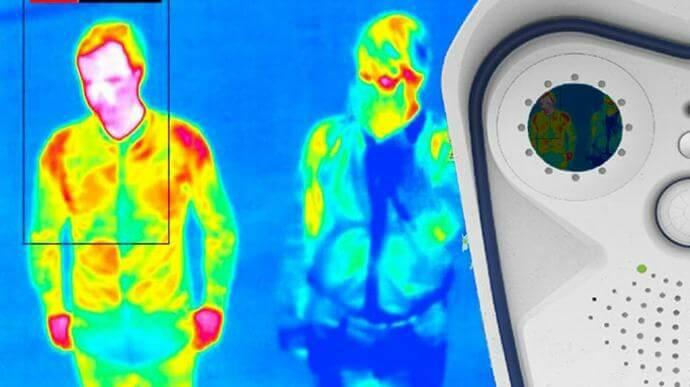 Mobotix termokameras mēra siltuma starojumu visā attēla laukumā