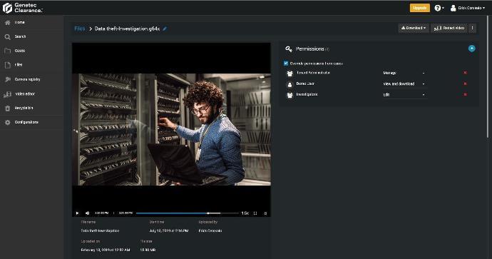 Pierādījumu pārvaldības digitalizācija - Genetec
