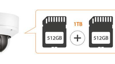 Wisenet 7 - divu microSD karšu ievietošana